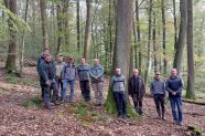 Gruppe von Männern im Wald 